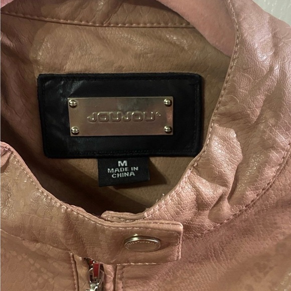 Jou Jou Women’s Medium Faux Leather Jacket - Picture 3 of 9